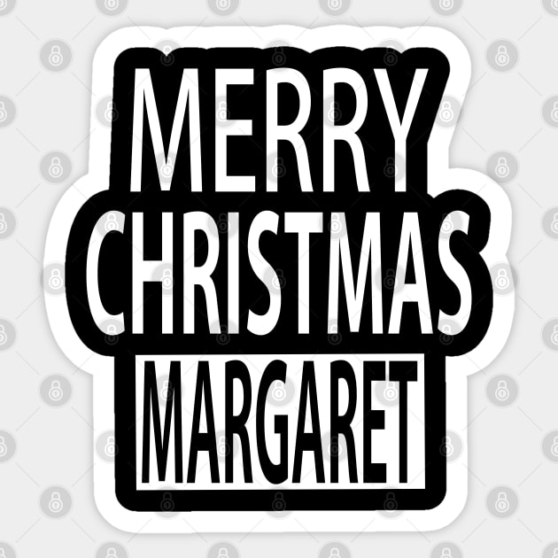 Merry Christmas Margaret Sticker by ananalsamma